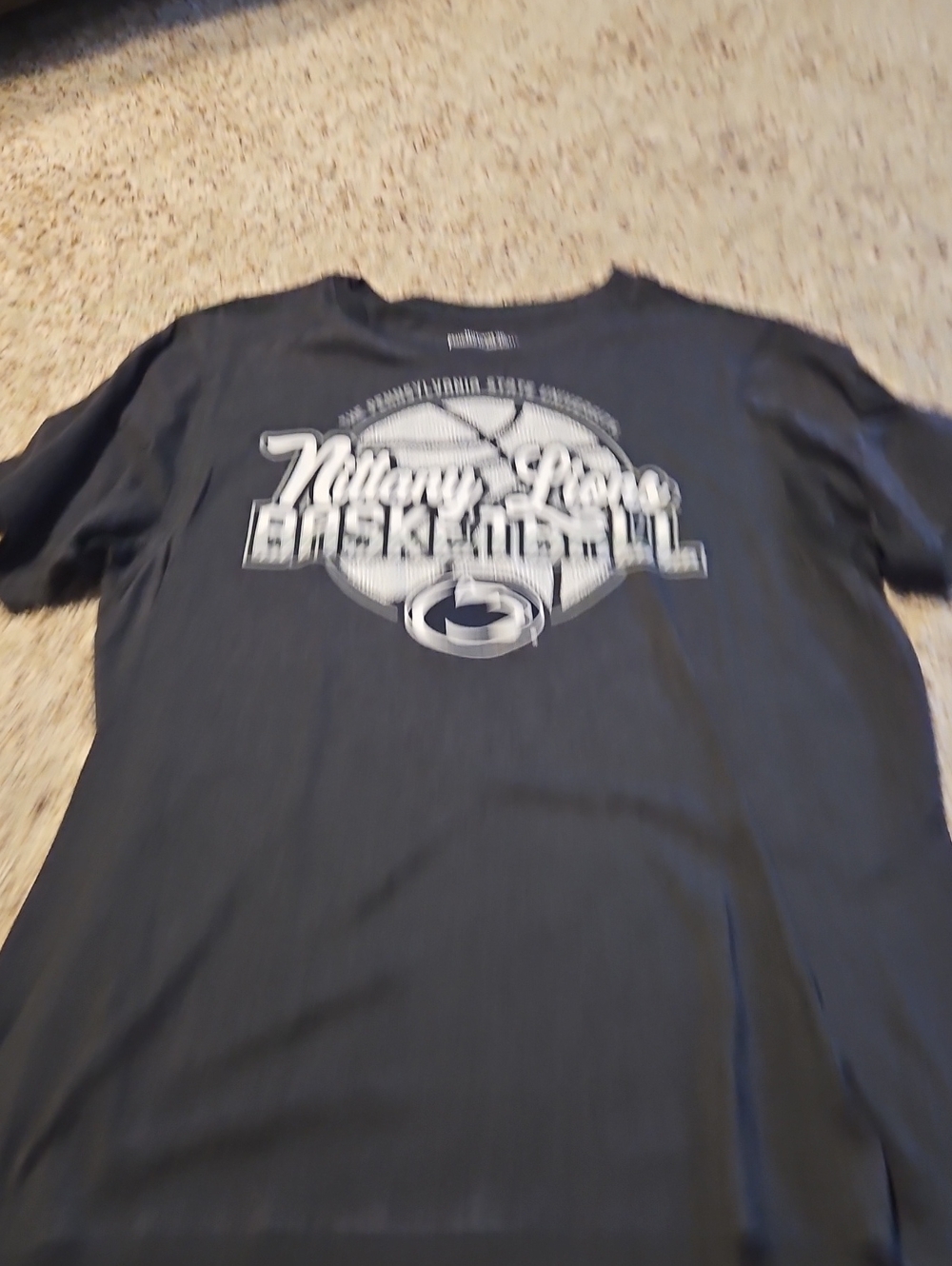 Nittany Lions Black Basketball Logo T-Shirt